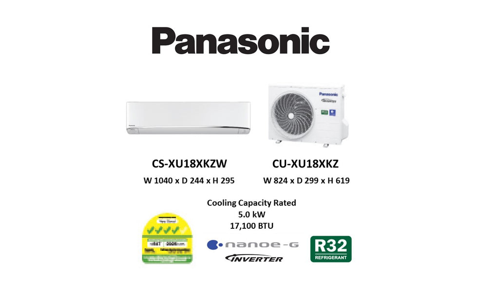 NEW) Panasonic PREMIUM R32 Single Split Inverter CU-XU18XKZ/CS