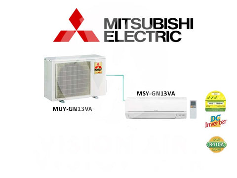 R410A Mitsubishi Electric Starmex Single Split Inverter Aircon: MUY-GN13VA / MSY-GN13VA (12000 BTU) √√√