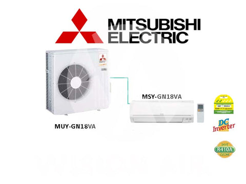 R410A Mitsubishi Electric Starmex Single Split Inverter Aircon: MUY-GN18VA / MSY-GN18VA (18000 BTU) √√√